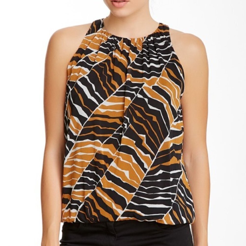 Trina Turk Bella Printed Silk Sleeveless Top
